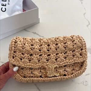 Raffia handbag